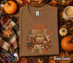 All Booked for Fall Shirt, Cozy Fall Reading Shirt, Book Lover Pumpkin Tee, Autumn Library Sweatshirt, Teacher Reader Gift, Bookish Fall Tee