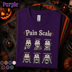 Nurse Pain Scale Halloween Shirt, Funny Skeleton Nurse Tee, Spooky Nursing Humor Gift, RN Medical Halloween T Shirt, Healthcare Worker Gift