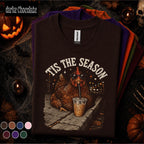 This Is The Season Chicken Halloween Shirt, Funny Coffee Chicken Tee, Spooky Fall Farm Shirt, Chicken Lover Gift, Autumn Hen T Shirt