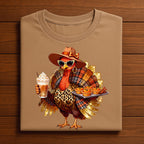 Leopard Turkey Shirt Women Thanksgiving Shirt Girl Pumpkin Spice and Pies Cute Fall Outfit for Autumn Vibes, Gift Thanksgiving Sweatshirt,