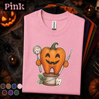 Pumpkin Tooth Halloween Shirt, Dental Hygienist Tee, Dentist Halloween Gift, Dental Assistant Shirt, Cute Spooky Dental Office T-Shirt