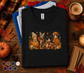 Cute Fall Cats Shirt, Autumn Kitten Pumpkin Tee