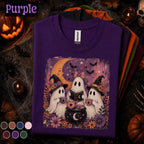 Cute Ghost Halloween Shirt, Witchy Ghost Tea Party Tee, Vintage Spooky Season T Shirt, Cottagecore Fall Tee, Halloween Gift