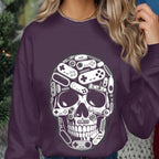 Gaming Skull Shirt Boys, Halloween Skull Made of Controllers Tee, Spooky Gamer Haunted Top, Boy Halloween Shirt, Men Halloween Sweatshirt