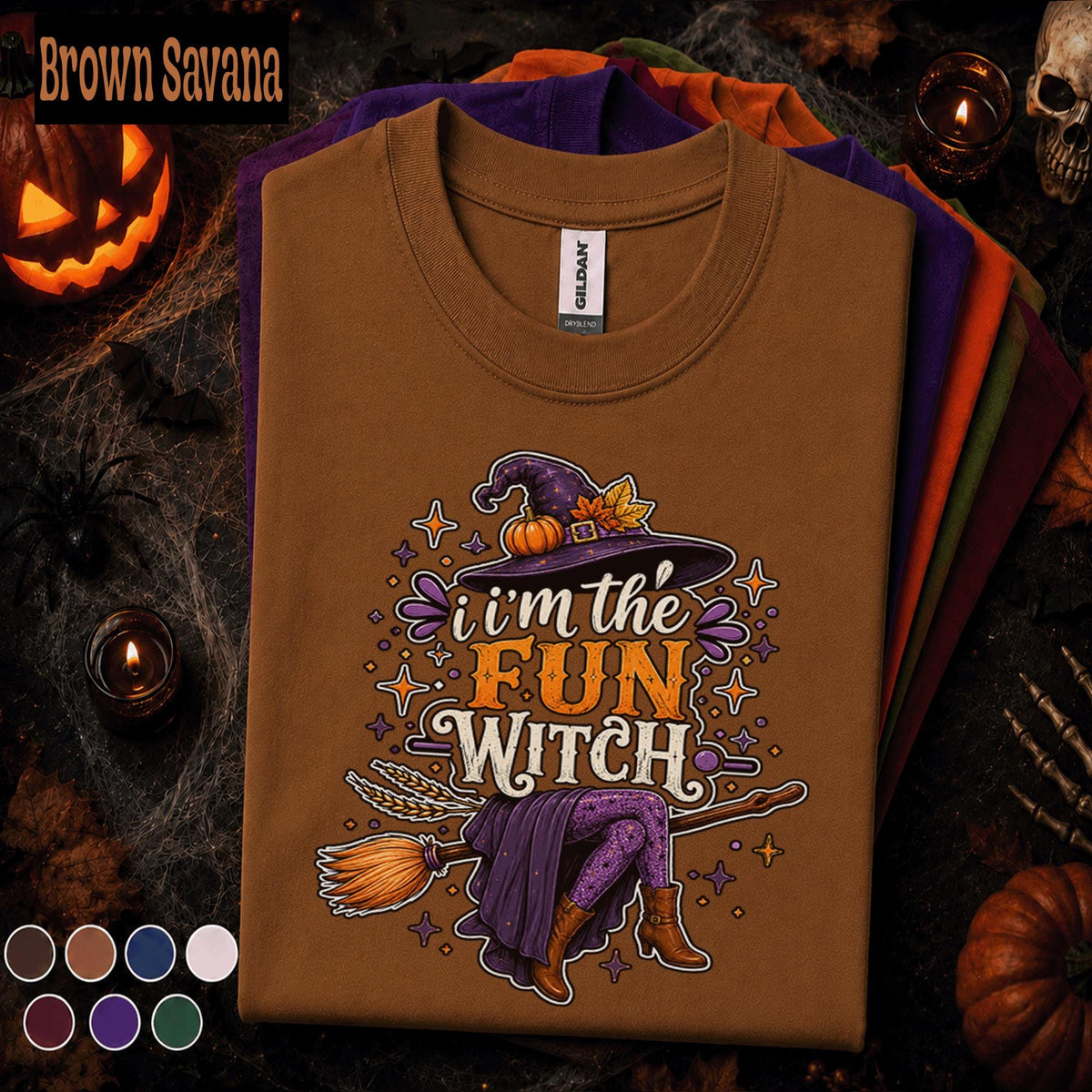 Fun Witch Halloween Shirt, Im The Fun Witch Tee, Funny Witch Costume Shirt, Spooky Season Tee, Cute Halloween Party Gift