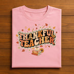 Cute Turkey Thanksgiving Teacher Shirt One Thankful Teacher Autumn Fall Harvest Classroom Tee, Gift Teacher Thanksgiving Sweatshirt