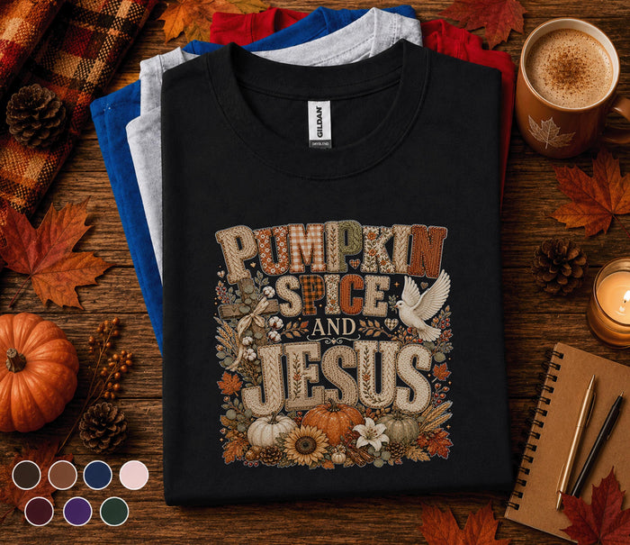 Pumpkin Spice And Jesus Shirt, Christian Fall Shirt