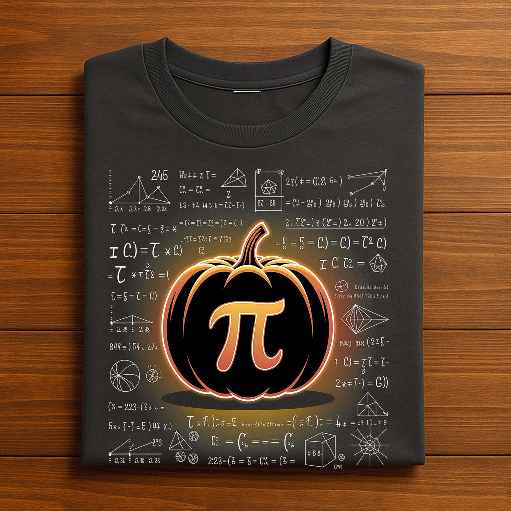 Halloween Pumpkin Pi Day Math Nerd Shirt Spooky Equations Teacher Autumn Geek Classroom Outfit Tee, Gift Teacher Thanksgiving Sweatshirt