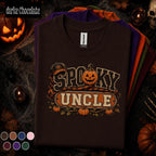 Spooky Uncle Halloween Shirt, Funny Uncle Pumpkin Tee, Fall Family Halloween Gift, Retro Jack O Lantern Shirt, Uncle Halloween Party Tee