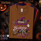 Happy Halloween Its My Birthday Shirt, Halloween Birthday Girl Tee, Witch Ghost Skeleton Pumpkin Shirt, Spooky October Birthday Gift