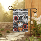 Happy Halloween Garden Flag Sublimation Design, Halloween Ghost Garden Flag, Cute Happy Halloween Garden Flag