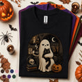 Not Today Ghost Halloween Shirt, Black Cat Ghost Tee