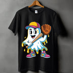 Pumpkin Baseball Halloween Shirt, Ghost Baseball Sweatshirt, Game Day Shirt, Baseball Shirt, Spooky Sports Ice Cream Drip Ghost Baseball