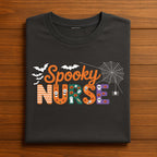 Spooky Nurse Halloween Shirt, Cute Ghost Pumpkin RN Tee, Gift Halloween Shirt for Nurses, Nurse Life Fall T-Shirt, RN Halloween Sweatshirt