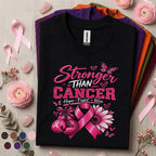Breast Cancer Awareness Shirt, Stronger Than Cancer Tee, Pink Ribbon Fighter Shirt, Hope Fight Win Gift, October Support Survivor Tee