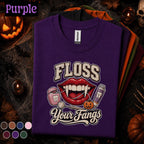 Floss Your Fangs Halloween Shirt, Vampire Dentist Tee, Dental Hygienist Gift, Spooky Dental Assistant Shirt, Dentist Halloween T-Shirt