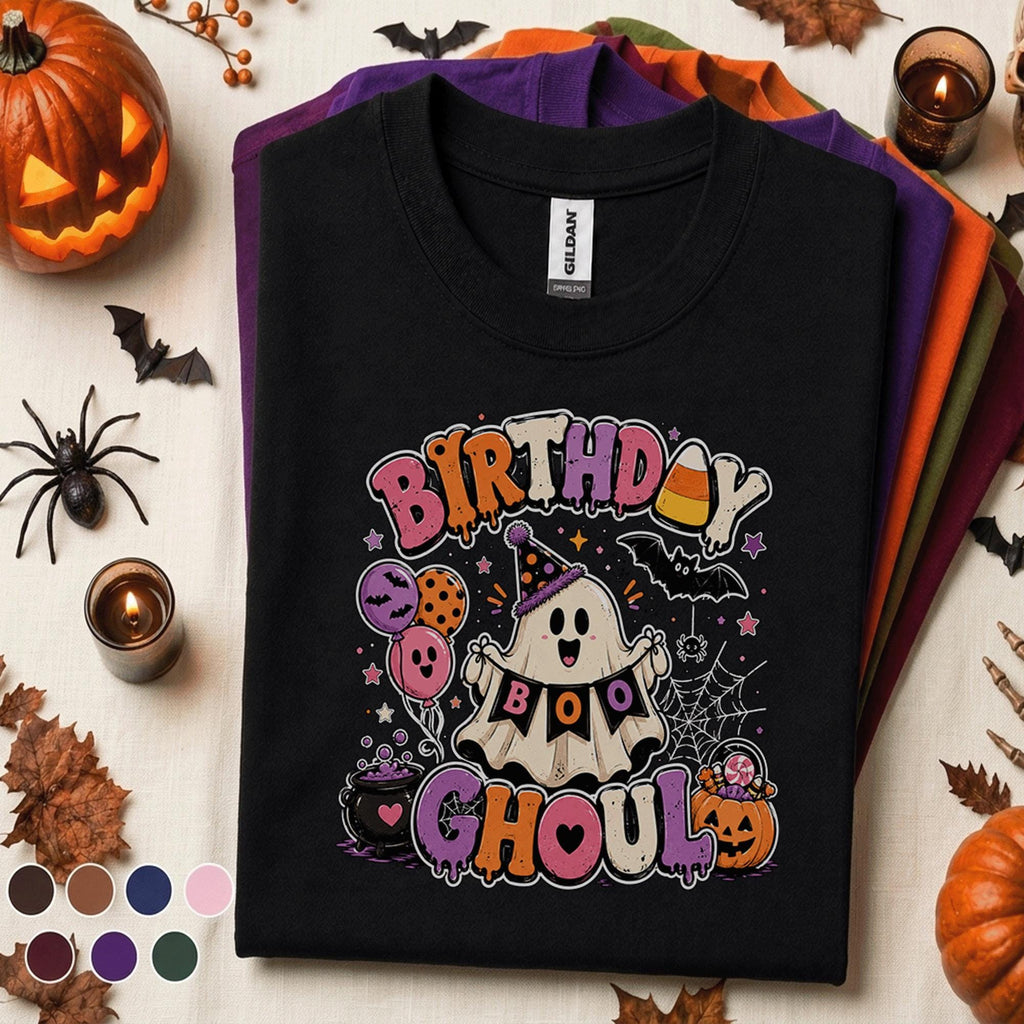 Birthday Ghoul Halloween Shirt, Cute Ghost Birthday Tee