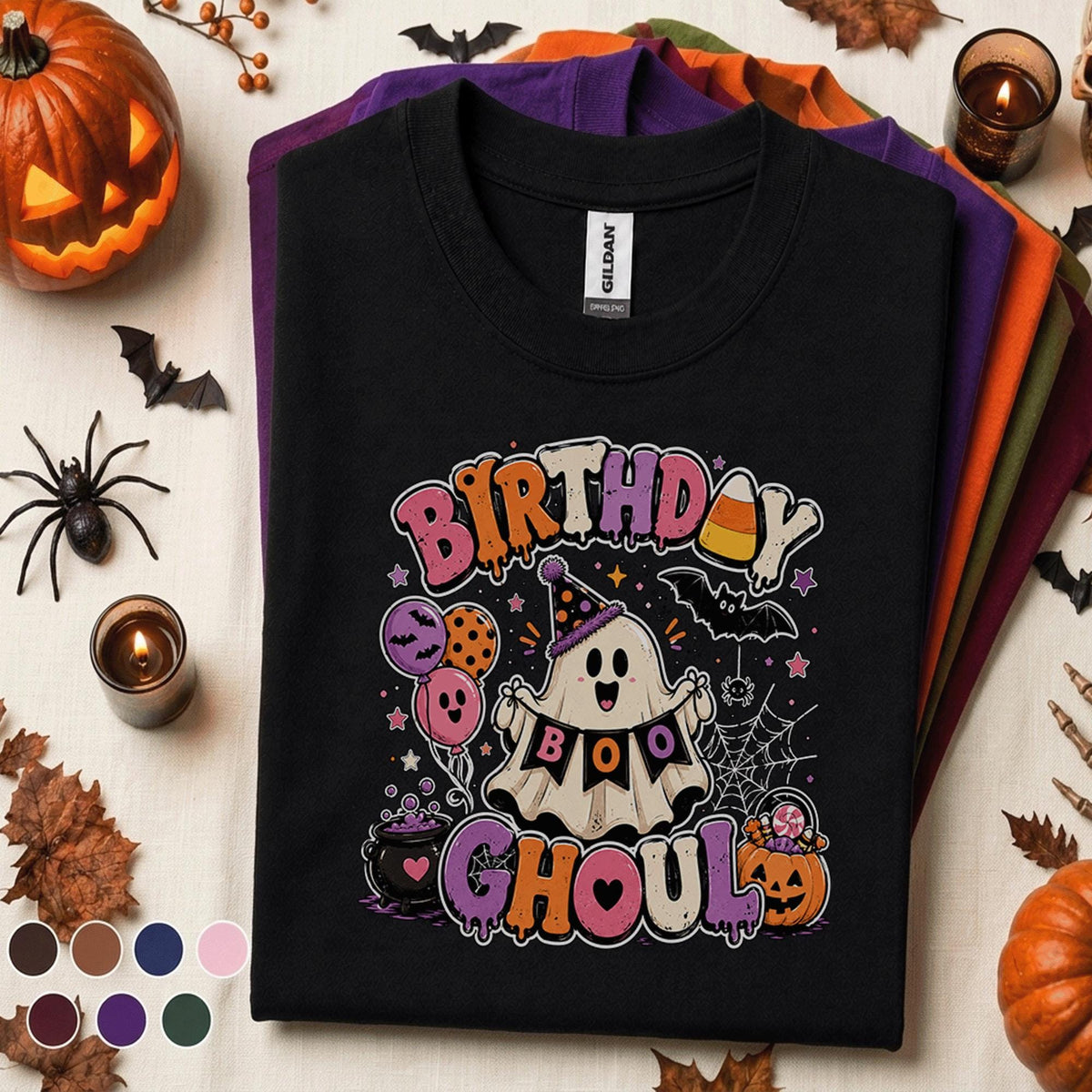Birthday Ghoul Halloween Shirt, Cute Ghost Birthday Tee