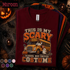 Scary School Bus Driver Halloween Shirt, Funny Ghost Bus Costume Tee, Spooky Teacher Gift, Fall Pumpkin T Shirt, Driver Gift