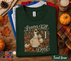 Leaves Fall I Don't Shirt, Funny Goose Fall Shirt, Autumn Goose Sweatshirt, Cozy Pumpkin Spice Coffee Tee, Cute Fall Goose Gift for Women