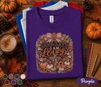 God Says I Am Loved Shirt Christian Fall Pumpkin Tee Faith Based Autumn Thanksgiving Shirt Religious Harvest Gift Cozy Bible Verse Apparel