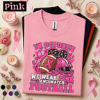 Breast Cancer Awareness Football Shirt, In October We Wear Pink Tee