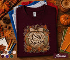 Cozy Season Pumpkin Shirt, Cute Fall Pumpkin Tee, Autumn Harvest Shirt, Thanksgiving Pumpkin Sweatshirt, Cozy Autumn Outfit Gift for Her