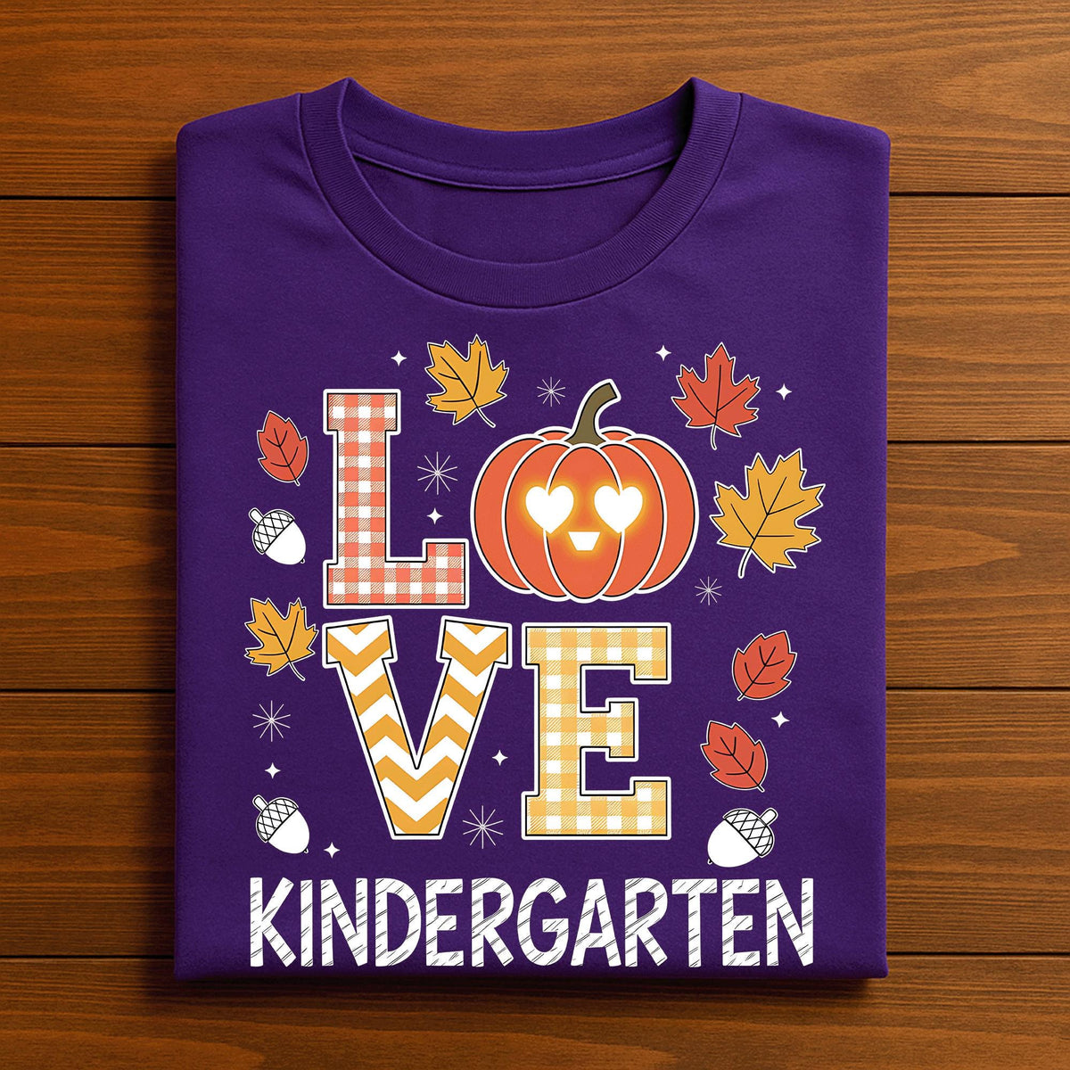 love kindergarten halloween pumpkin shirt, cute pumpkin kindergarten teacher Thanksgiving, fall Teacher Gift Teacher Thanksgiving Sweatshirt