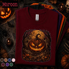 Scary Pumpkin Halloween Shirt, Evil Jack O Lantern Tee, Spooky Full Moon Horror Shirt, Creepy Pumpkin Tee, Halloween Gift for Him