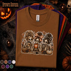 Skeleton Besties Halloween Shirt, Spooky Coffee T Shirt, Cute Bow Skeleton Tee, Pumpkin Fall Shirt, Halloween Girls Gift Tee