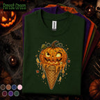 Pumpkin Ice Cream Halloween Shirt, Jack O Lantern Cone Tee, Cute Spooky Season, Funny Fall Halloween Shirt, October Gift Tee