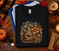 Cute Fall Kitten Shirt, Autumn Cat Apple Basket Tee