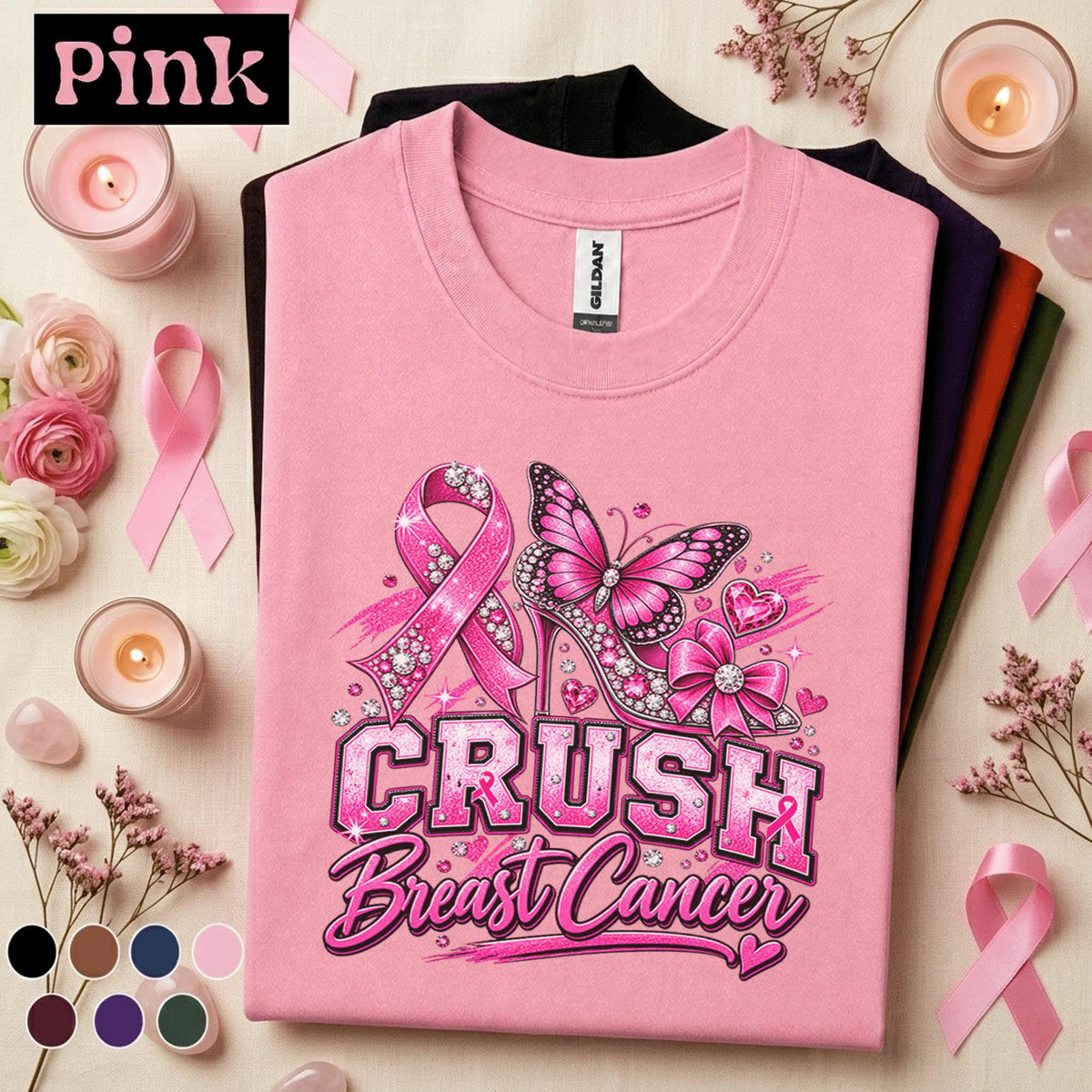 Breast Cancer Awareness Shirt, Crush Breast Cancer Tee