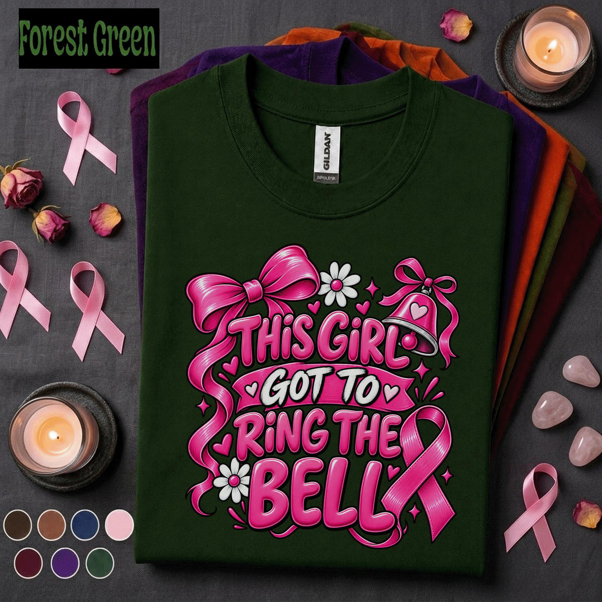 Breast Cancer Awareness Shirt, This Girl Got to Ring the Bell Tee, Pink Ribbon Survivor Shirt, Cancer Free Gift for Women, Warrior Tee