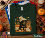 Cute Dachshund Fall Shirt, Cozy Autumn Wiener Dog Pumpkin Tee, Doxie Lover Sweatshirt, Thanksgiving Puppy, Dog Mom Gift, Fall Coffee Shirt
