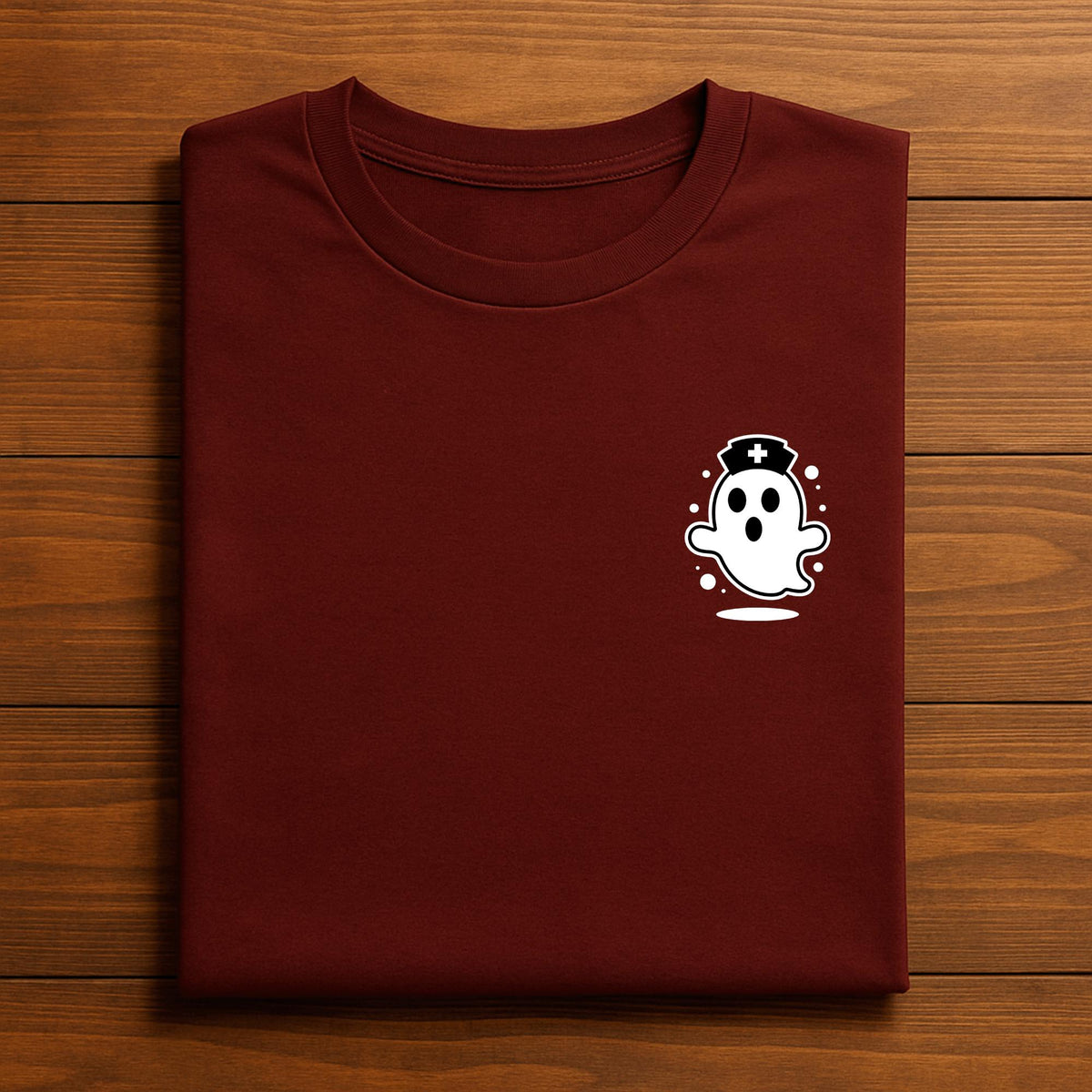 Cute Ghost Nurse Shirt, Minimal Halloween Medical Tee