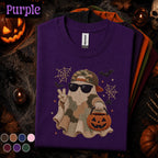 Camo Ghost Halloween Shirt, Cool Ghost Tee, Funny Spooky Season Shirt, Pumpkin Candy Bag, Halloween Gift for Teens