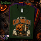 Happy Campoween Halloween Camping Shirt, Cute Ghost Camper Tee, Pumpkin RV Camping Gift, Spooky Campfire Shirt, Fall Camping Tee