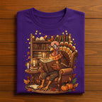 Turkey Reading Books Fall Librarian Thanksgiving Teacher Shirt, Books Turkey Teacher Thanksgiving Librarian Tee, Gift Teacher Sweatshirt