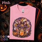 Highland Cow Halloween Shirt, Cute Spooky Cow Tee, Ghost Pumpkin T Shirt, Halloween Cow Gift, Retro Fall Farmhouse Tee For Her