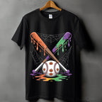 Pumpkin Baseball Halloween Shirt, Baseball Sweatshirt, Game Day Shirt, Halloween Baseball Crossed Bats Shirt, Spooky Sports Fan Baseball