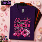 Breast Cancer Awareness Shirt, Stronger Than Cancer Tee, Pink Ribbon Fighter Shirt, Hope Fight Win Gift, October Support Survivor Tee