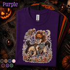 Pumpkin Cowgirl Halloween Shirt, Western Horse Rider Tee, Vintage Cowgirl Pumpkin T Shirt, Spooky Rodeo Fall Floral Halloween Gift