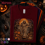 Bigfoot Mummy Halloween Shirt, Sasquatch Monster Tee, Spooky Full Moon Cryptid Shirt, Vintage Horror, Halloween Gift for Bigfoot Fans