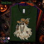 Western Ghost Halloween Shirt, Cowgirl Ghost Tee, Boho Spooky Season Shirt, Cowboy Halloween Tee, Cute Western Fall Outfit Gift