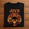 Jive Thanksgiving Shirt, Turkey Day Funny Face Vintage Retro Style