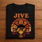 Jive Thanksgiving Shirt, Turkey Day Funny Face Vintage Retro Style