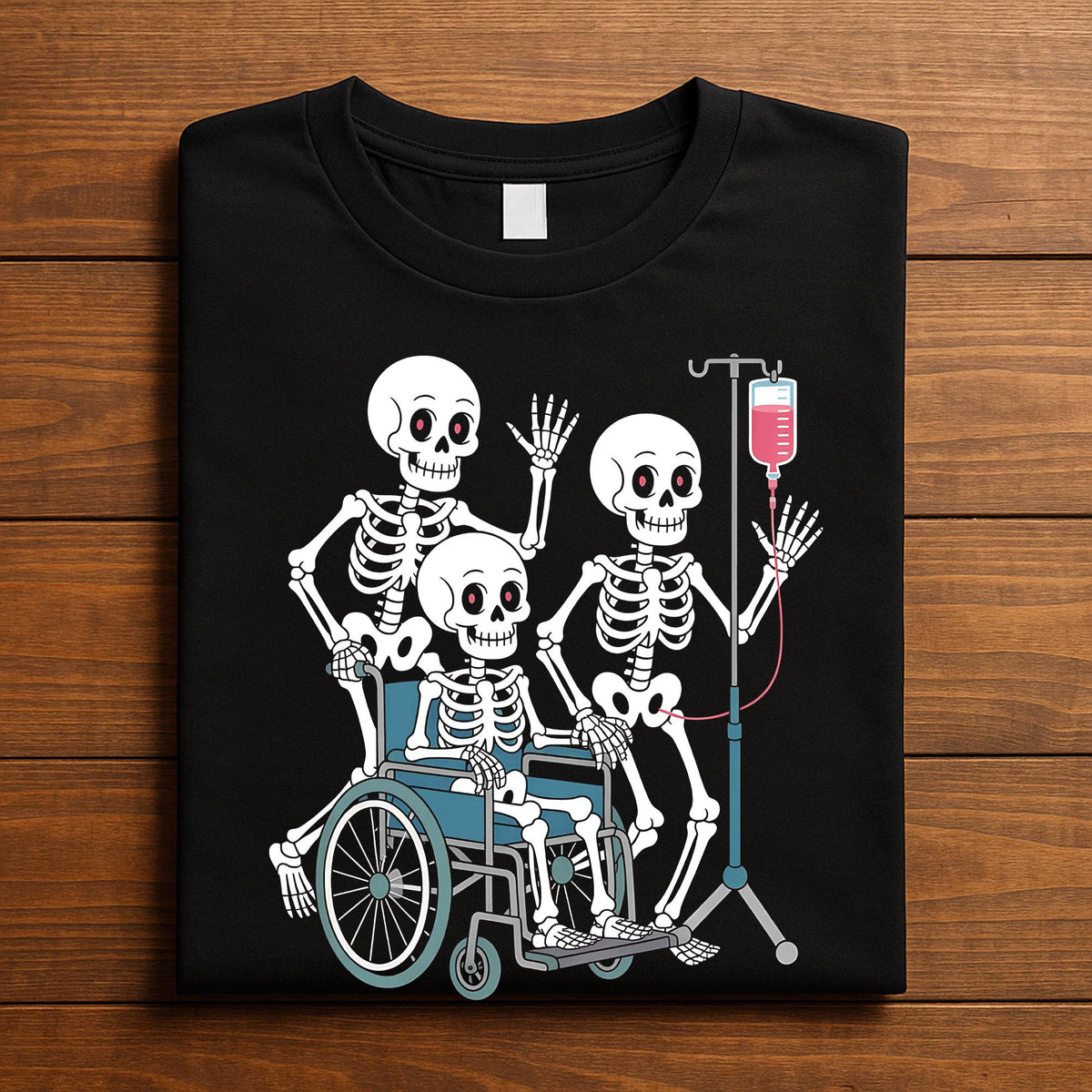 Skeleton Hospital Shirt, Funny Medical Halloween Tee