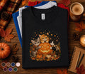Cute Halloween Cat Fall Shirt, Pumpkin Kitten Fall Tee