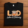 Labor and Delivery Shirt Pumpkin Bear LD Halloween OB Nurse Maternity Ward Gift Medical Hospital Staff Tee, Fall NICU...